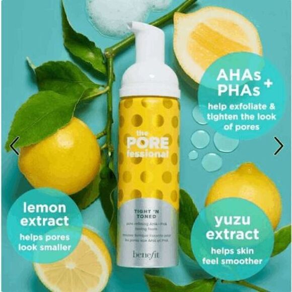 Benefit Cosmetics The POREfessional Tight ’n Toned Pore-Refining AHA+PHA Toner - Picture 9 of 11